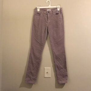 Lavender LOFT corduroys size 4/27 modern skinny
